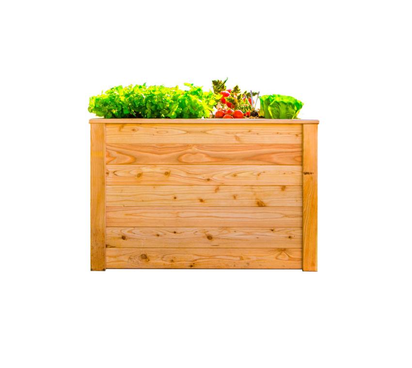 B-WARE Klassik 100 | Garten Hochbeet aus Holz | Lärchenholz | 100x65x66 