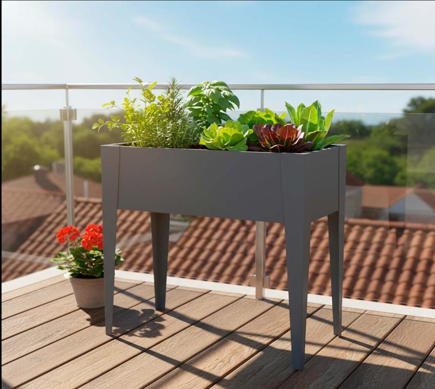 Westmann Vedura S | Metall Balkon Hochbeet | Anthrazit 