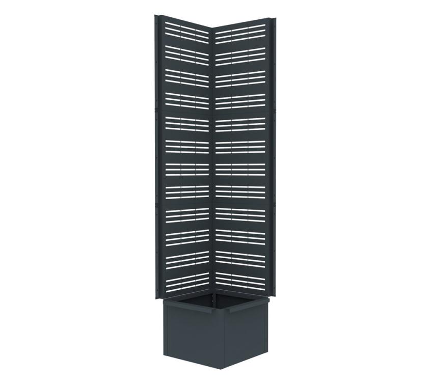 Westmann Dekora 11 | Metall Pflanzkasten Rankgitter | Eckmodul 