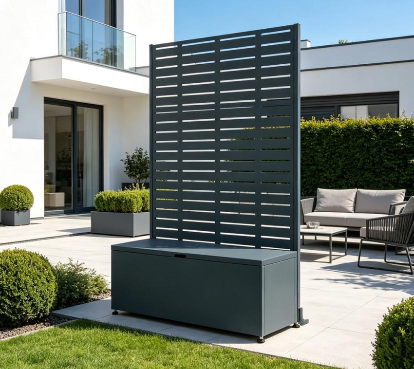 Westmann Usus 2 | Gartenbox mit Sichtschutz 