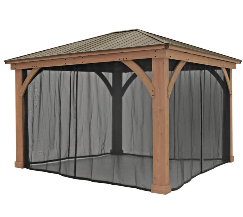 Westmann Mesh Moskitonetz für Pavillon Devon 1214 | Schwarz 