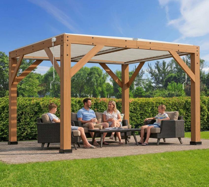 Westmann Karl 1311 | Pergola mit Lamellendach Karl | 4x3 m 