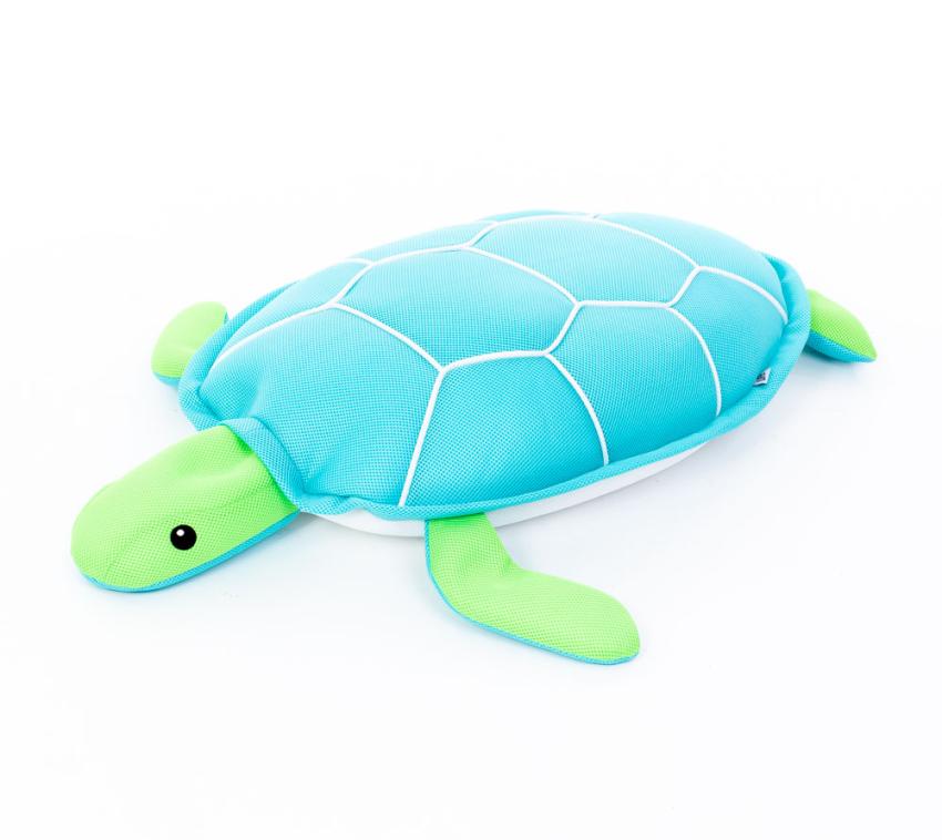 B-WARE Westmann Stoff Schwimmtier Schildkröte | Blau | 82x100x15 cm 