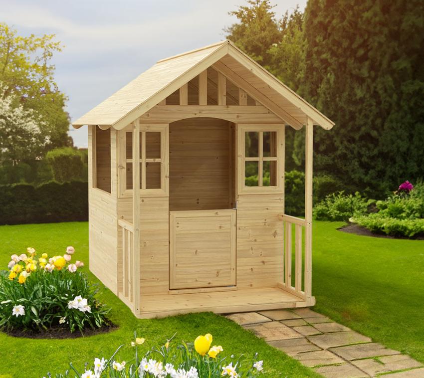 Zwerkules Villa | Kinder Spielhaus für den Garten | Holz  