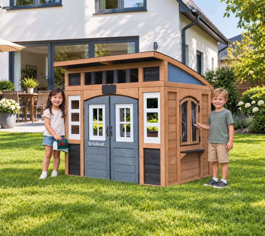 Zwerkules Trolli | Kinder Spielhaus für den Garten | Holz 