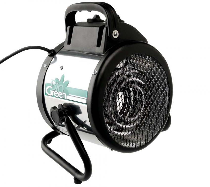 Biogreen Gewächshausheizung Palma (Thermostat Manuell) silber 