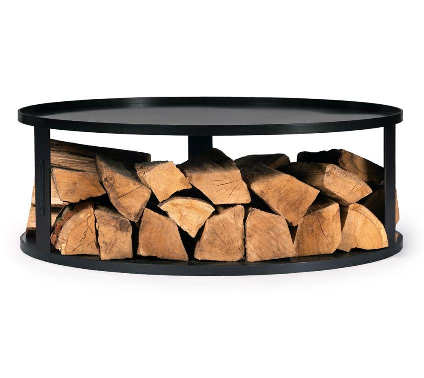 CookKing Stahl Feuerschalenbasis & Holzlager 82 | Zubehör für Feuerschalen | Ø 82 cm 