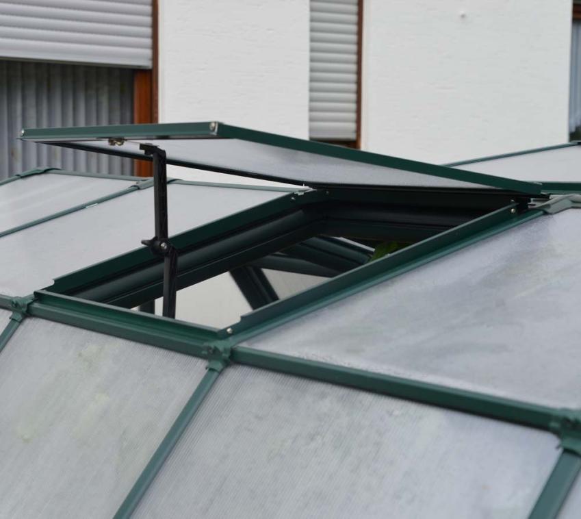 Rion Dachfenster für Gewächshaus GH40/Grand Gardener/Prestige | Grün | 64x60 cm 