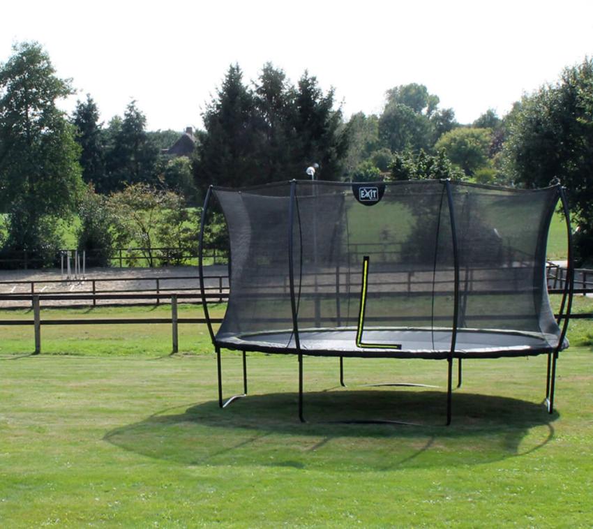 Exit Stahl Trampolin Silhouette | Rosa | 256 cm Ø 305 cm