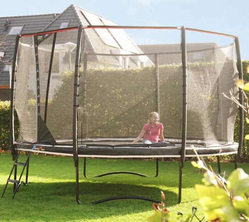 Exit Stahl Trampolin PeakPro | Schwarz | Ø 427 cm