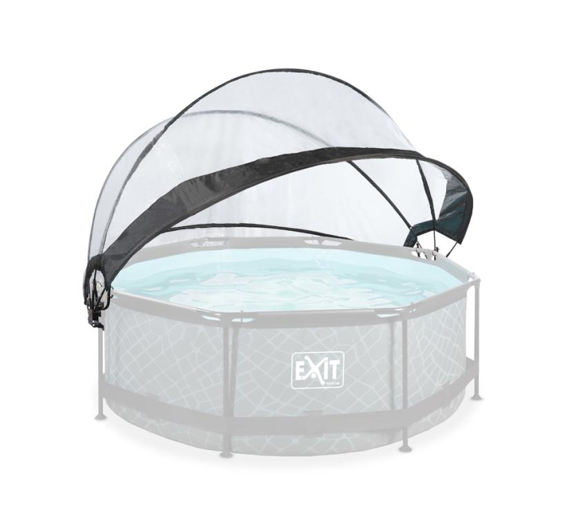 Exit Pool Sonnendach Abdeckung rund transparent Ø244 cm 