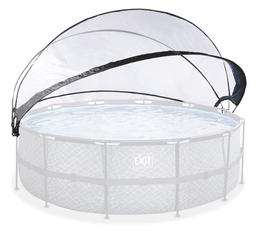 Exit Pool Sonnendach Abdeckung rund transparent Ø427 cm 
