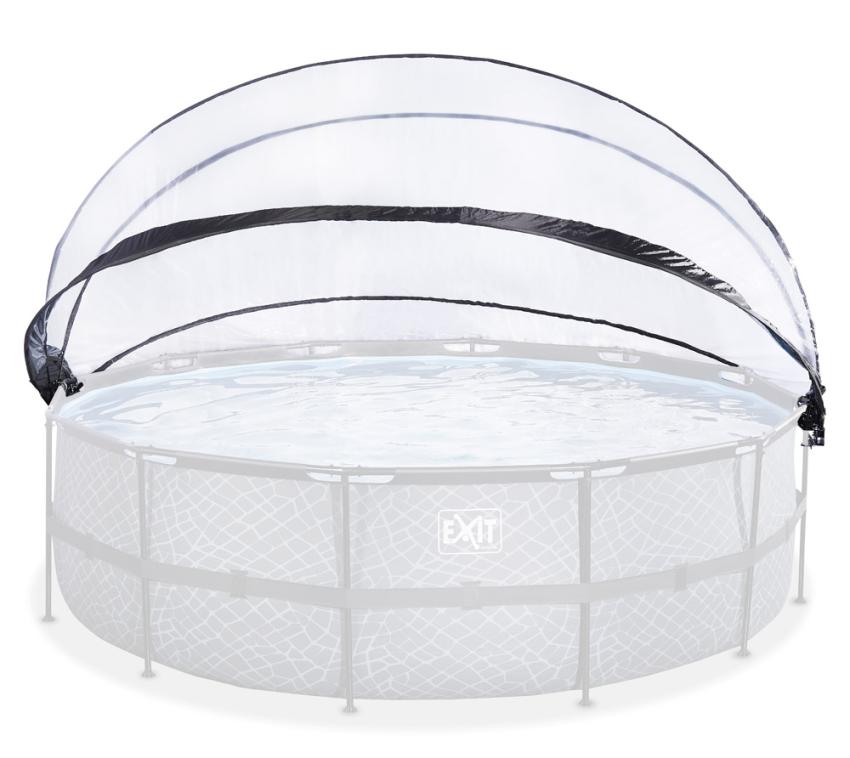 Exit Pool Sonnendach Abdeckung rund transparent Ø488 cm 