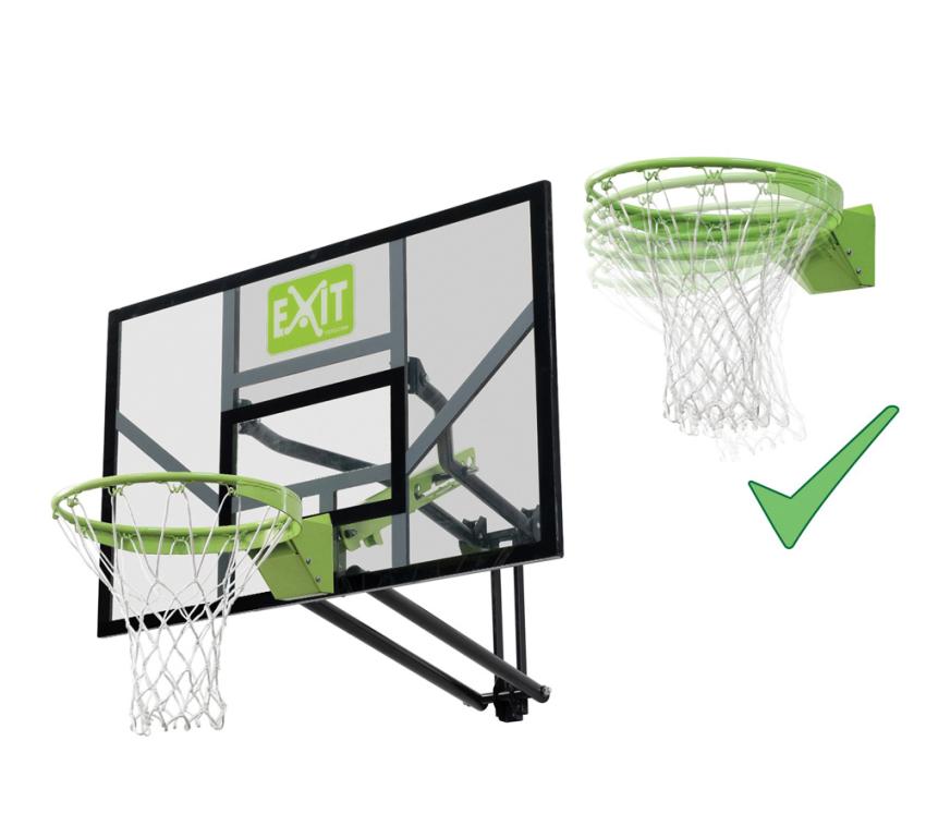 Exit Basketballkorb Galaxy | Wandmontage | Weiß, Grün | 134x117x77 cm 