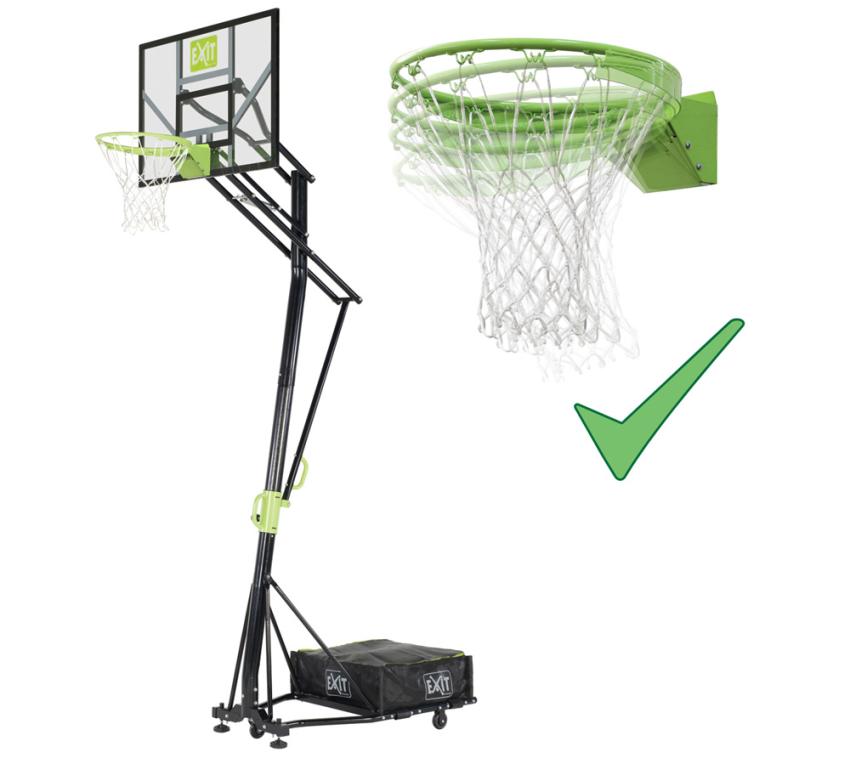 Exit Basketballkorb Galaxy | mit Ständer | Schwarz | 112x305 cm 