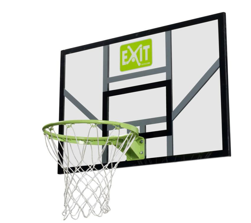 Exit Basketballboard Galaxy inkl. Basketballkorb schwarz 117x77 cm 