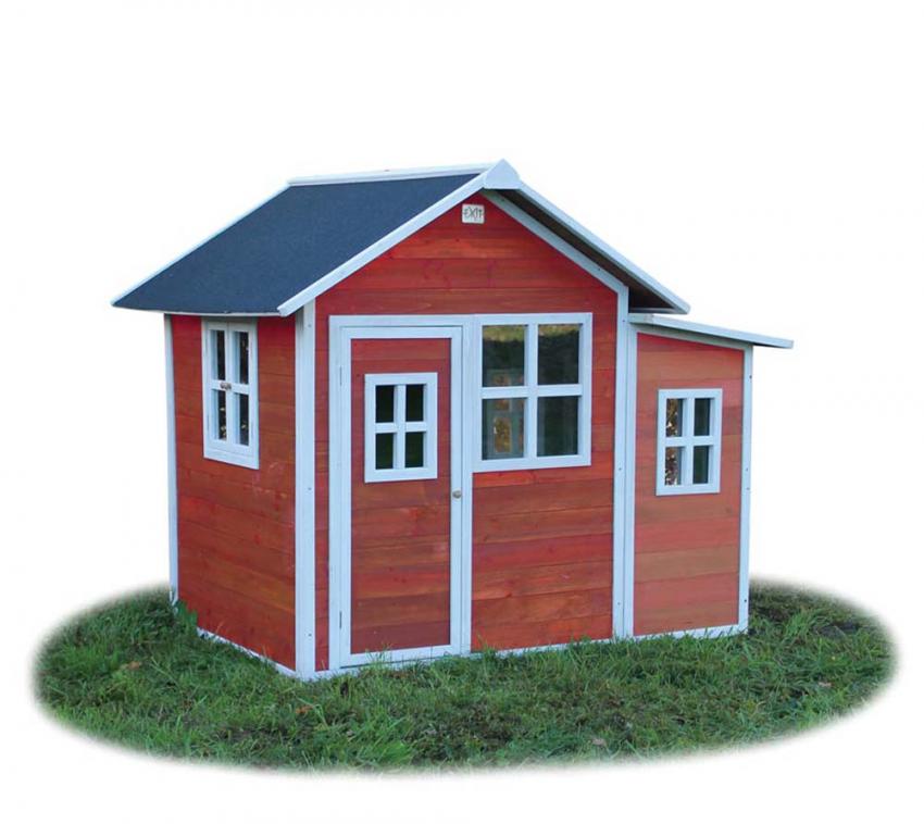 Exit Holz Kinder Spielhaus Loft 150 rot 