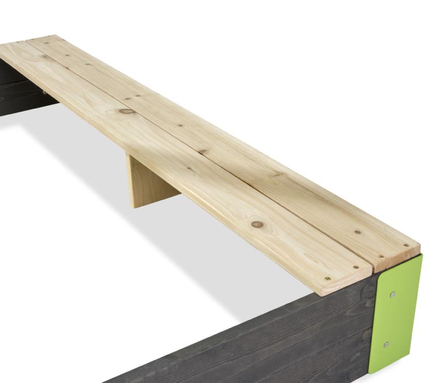 Exit Holz Sandkasten Matschküche Aksent grau 140x200 cm 