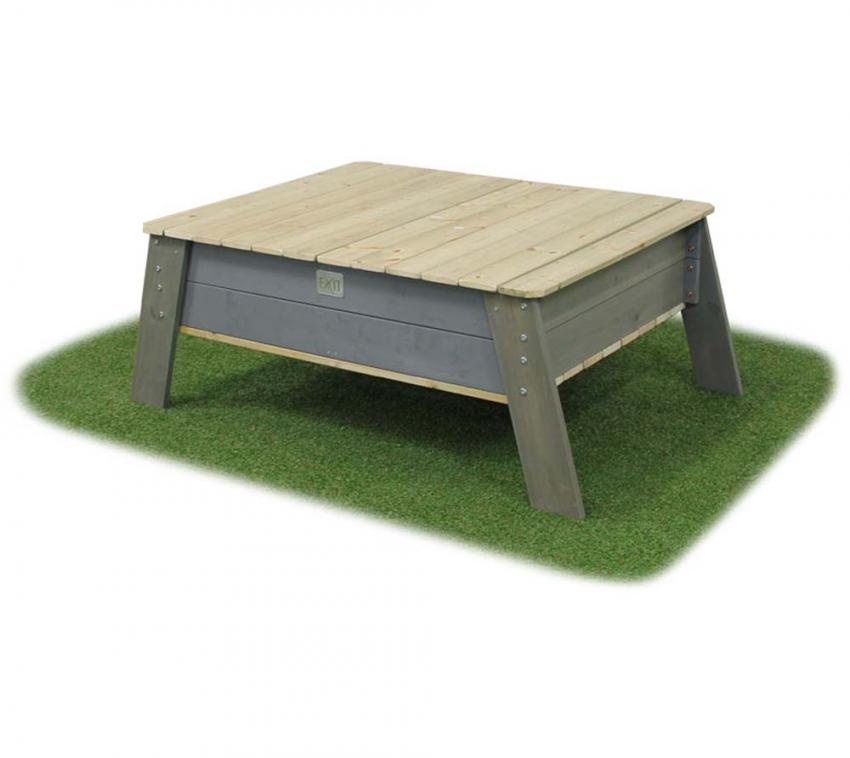 Exit Holz Sand Matsch Tisch Aksent XL grau 94x138x50 cm 