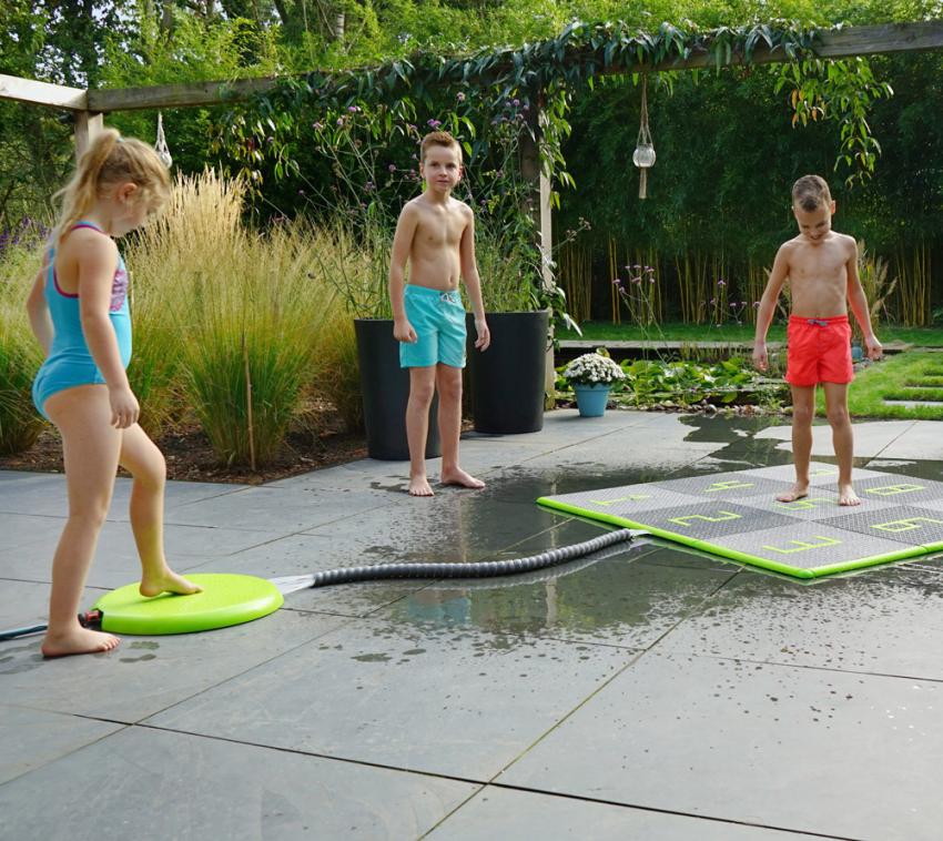 Exit Sprinqle Wasserspiel | Grün/Grau | 150x3 cm 