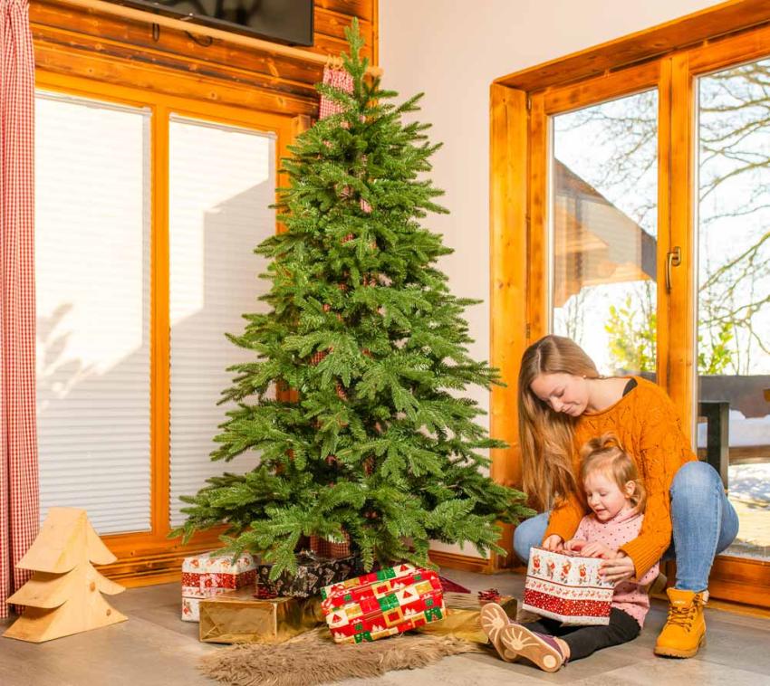 B-WARE Evergreen Künstlicher Weihnachtsbaum Sherwood Fichte grün 180 cm 