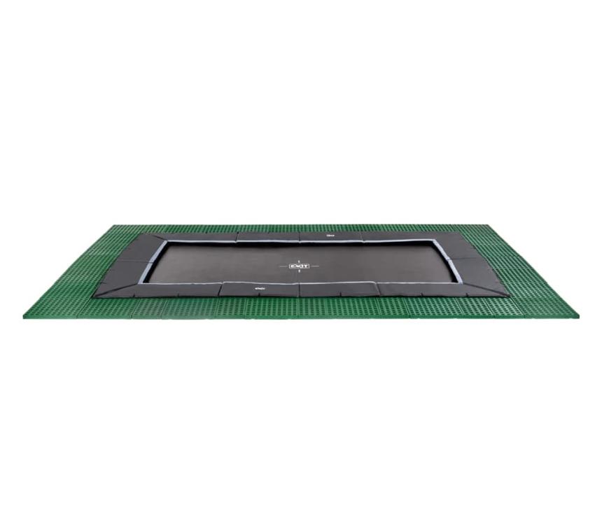 Exit Bodentrampolin Dynamic rechteckig | Schwarz | 305x519 cm
