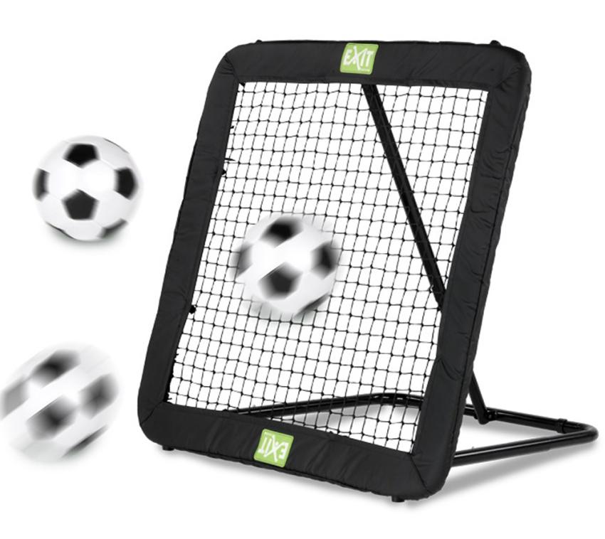 Exit Fußball Kickback Rebounder L | Schwarz | 124x124x124 cm 