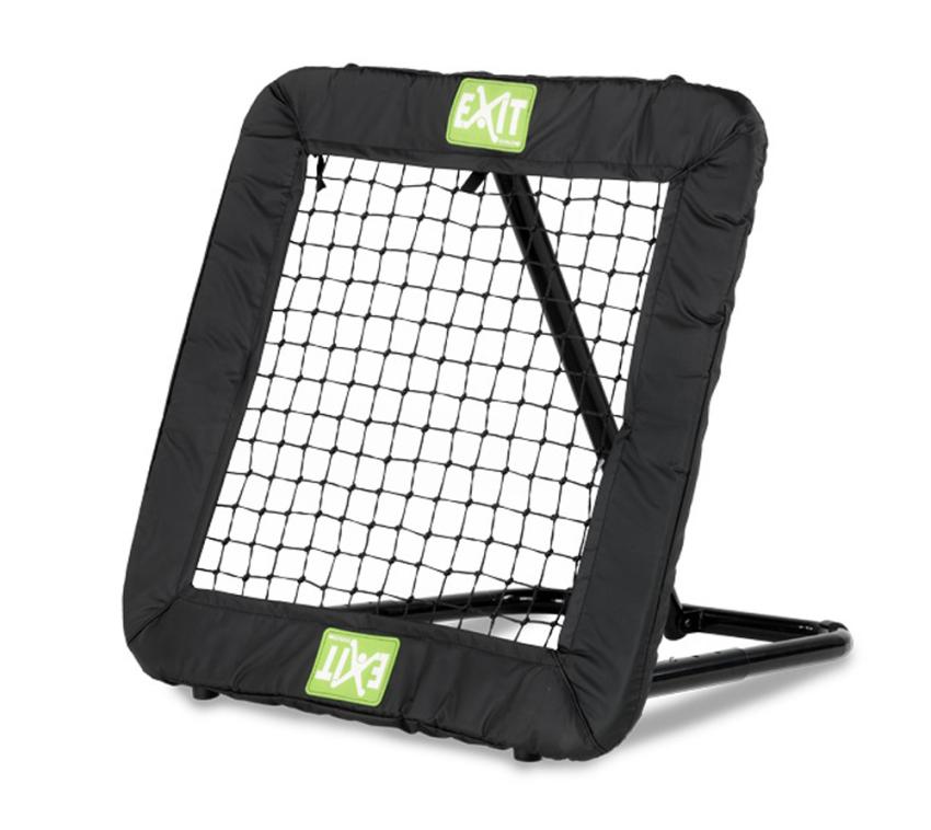 Exit Fußball Kickback Rebounder M | Schwarz | 84x84x84 cm 