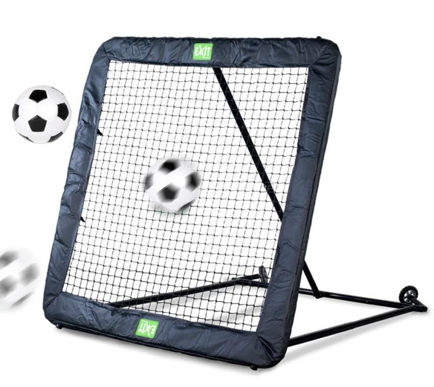 Exit Fußball Kickback Rebounder XL | Schwarz | 164x164x164 cm 