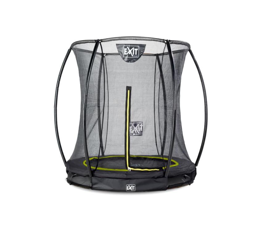 Exit Bodentrampolin Silhouette | Schwarz | Ø 183 cm