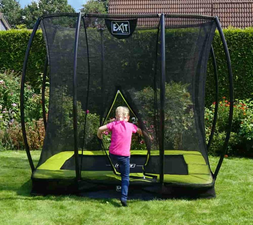Exit Bodentrampolin Silhouette | Lime | 153x214 cm