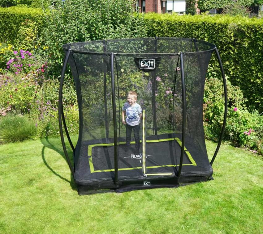 Exit Bodentrampolin Silhouette | Schwarz | 153x214 cm