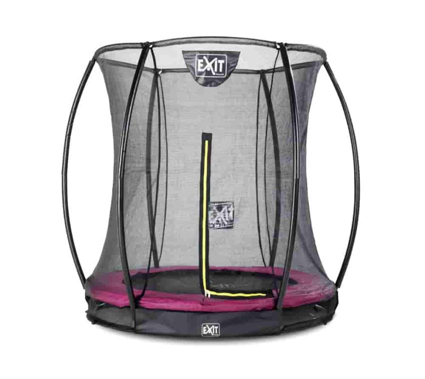 Exit Bodentrampolin Silhouette | Rosa | Ø 183 cm