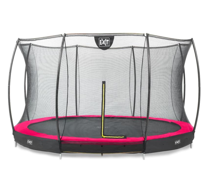 Exit Bodentrampolin Silhouette | Rosa | Ø 427 cm