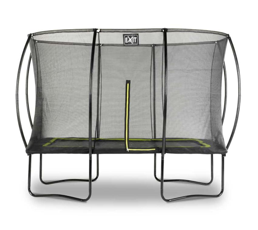 Exit Stahl Trampolin Silhouette | Schwarz | 305x214x262 cm 214x305 cm