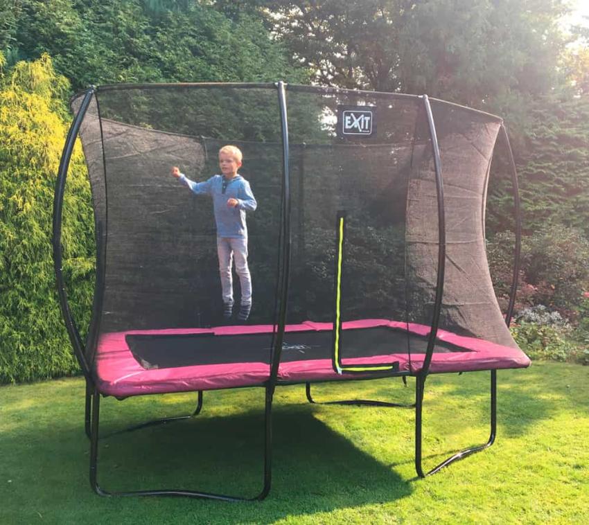 Exit Stahl Trampolin Silhouette | Rosa | 214x305 cm