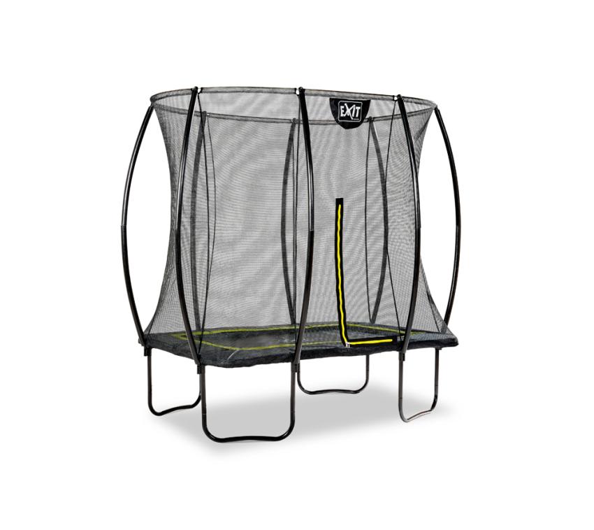 Exit Stahl Trampolin Silhouette | Schwarz | 214x153x245 cm 153x214 cm