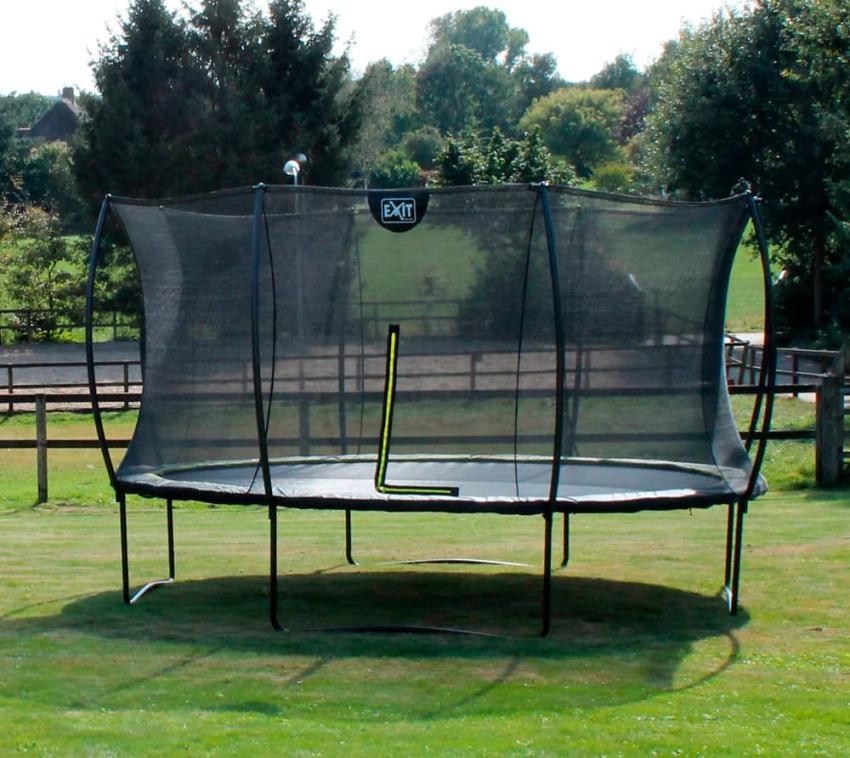 Exit Stahl Trampolin Silhouette | Rosa | 268 cm Ø 366 cm