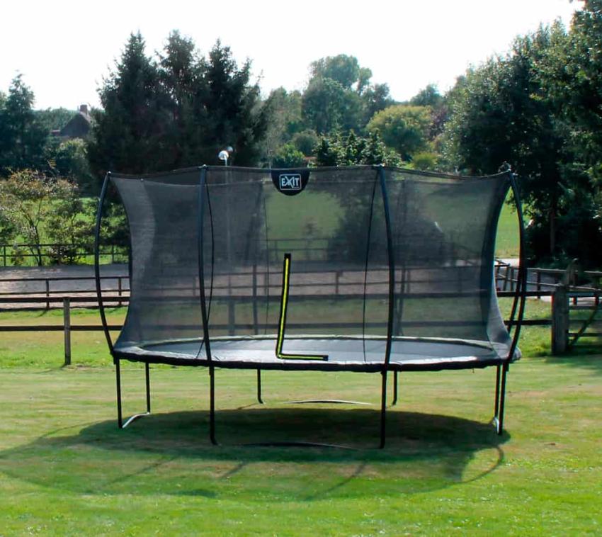 Exit Stahl Trampolin Silhouette | Rosa | 269 cm Ø 427 cm