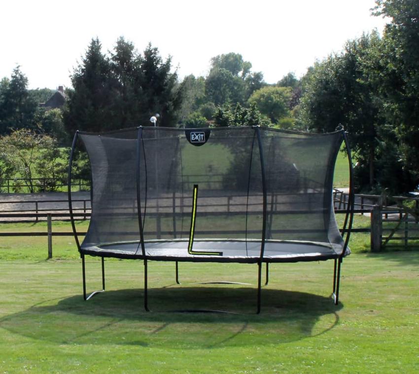 Exit Stahl Trampolin Silhouette | Lime | Ø 427 cm