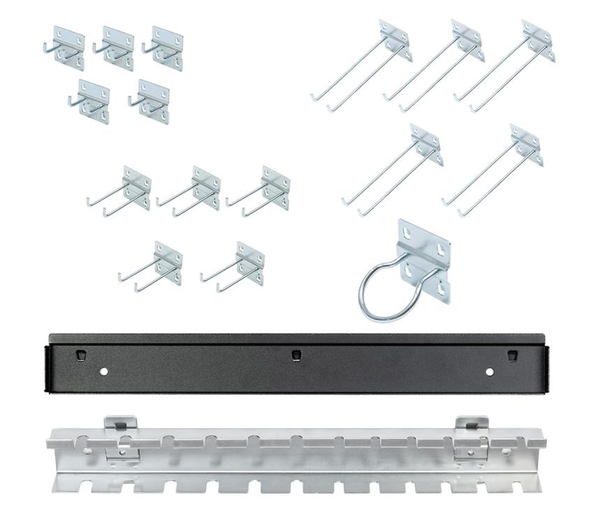 FEISTOS Werkstatteinrichtung | Zubehörset 2 | Lochwand Zubehör | 18 Teile 