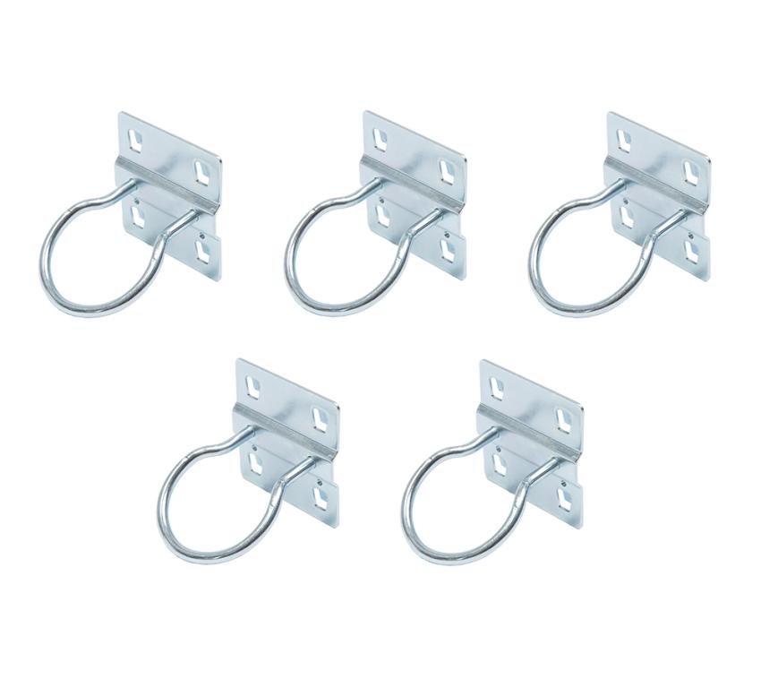 FEISTOS Werkstatteinrichtung | Rundhaken | Zubehör für FEISTOS Werkzeugschrank | 60x58x58 mm 5er Set
