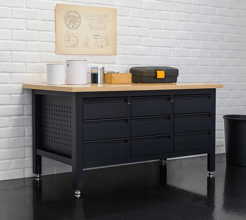 FEISTOS Werkstatteinrichtung Heros 4 | Werkbank mit Schubladen 