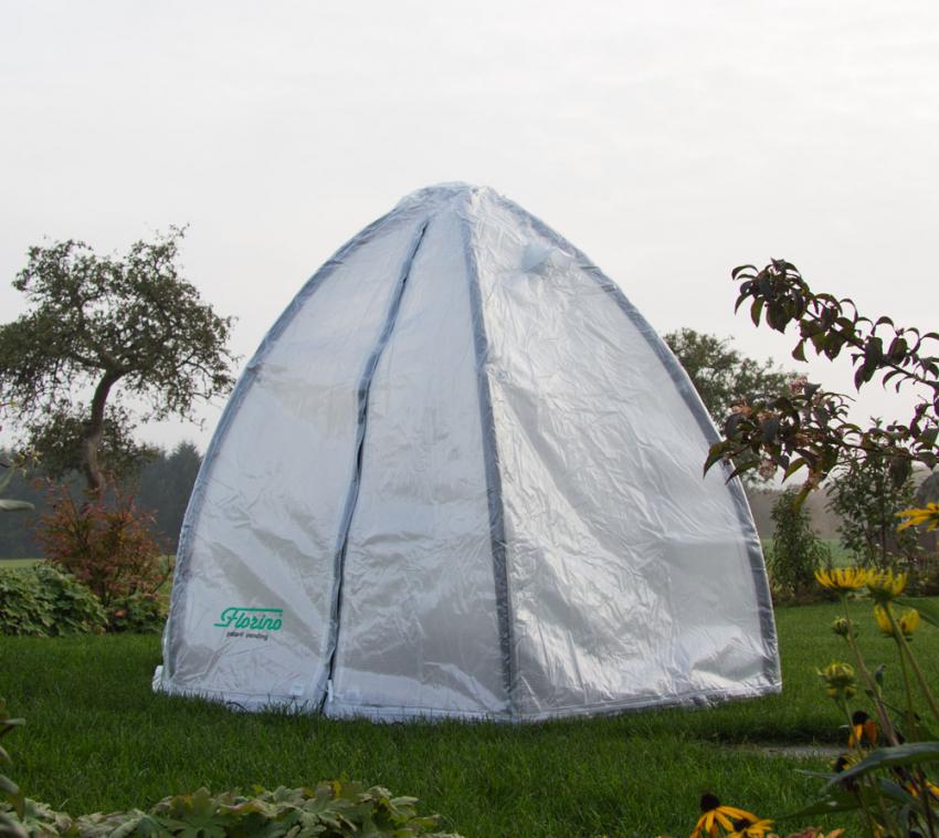 Florino Foliengewächshaus Überwinterung L | Weiß | 200 cm 