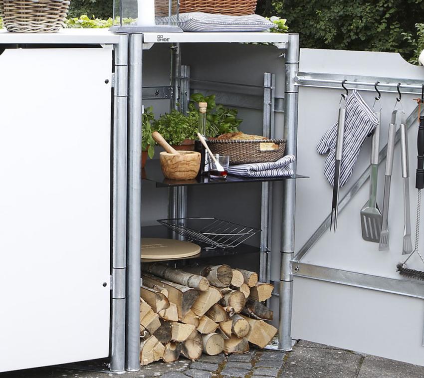 Hide Holz Regal 3er Set für Mülltonnenboxen 240 Liter | Schwarz | 