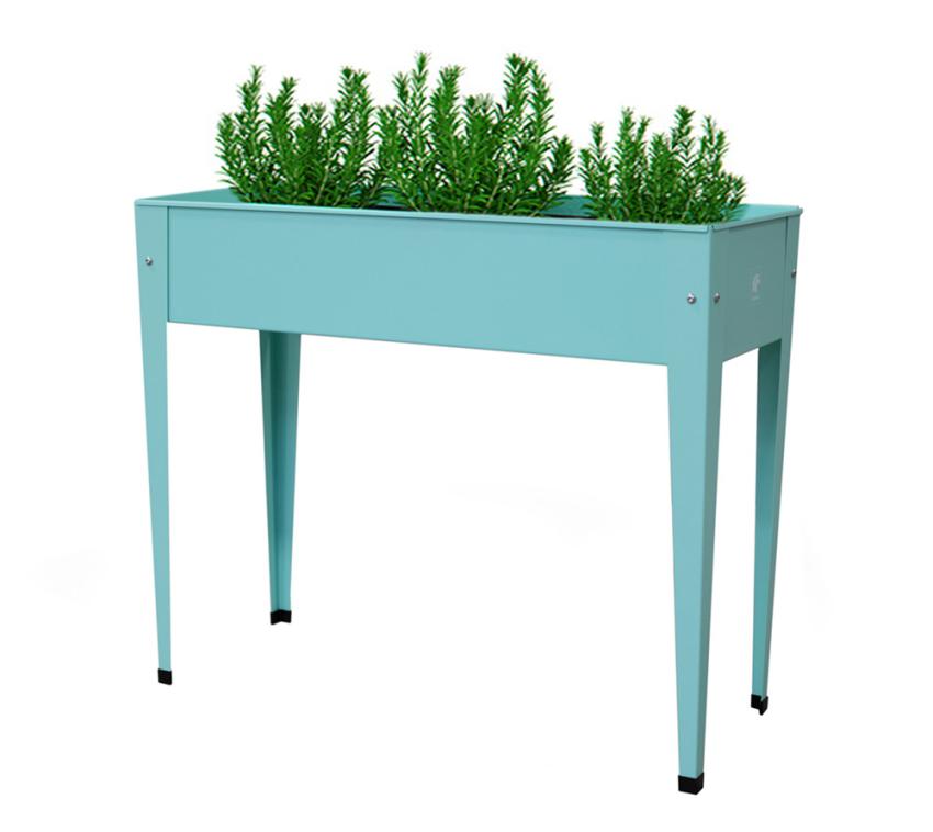 B-WARE Herstera Garden Metall Hochbeet Urban | Mint | 100x40x84 cm 