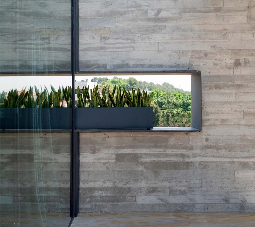 Herstera Garden Cube Balcony L | Metall Blumenkasten rechteckig | Anthrazit | 50 L 