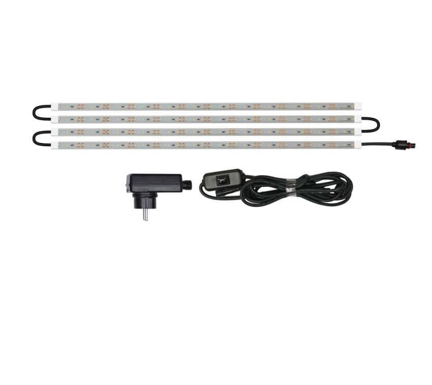 Herstera Garden LED Licht für Hochbeet | Silber | 90 cm 