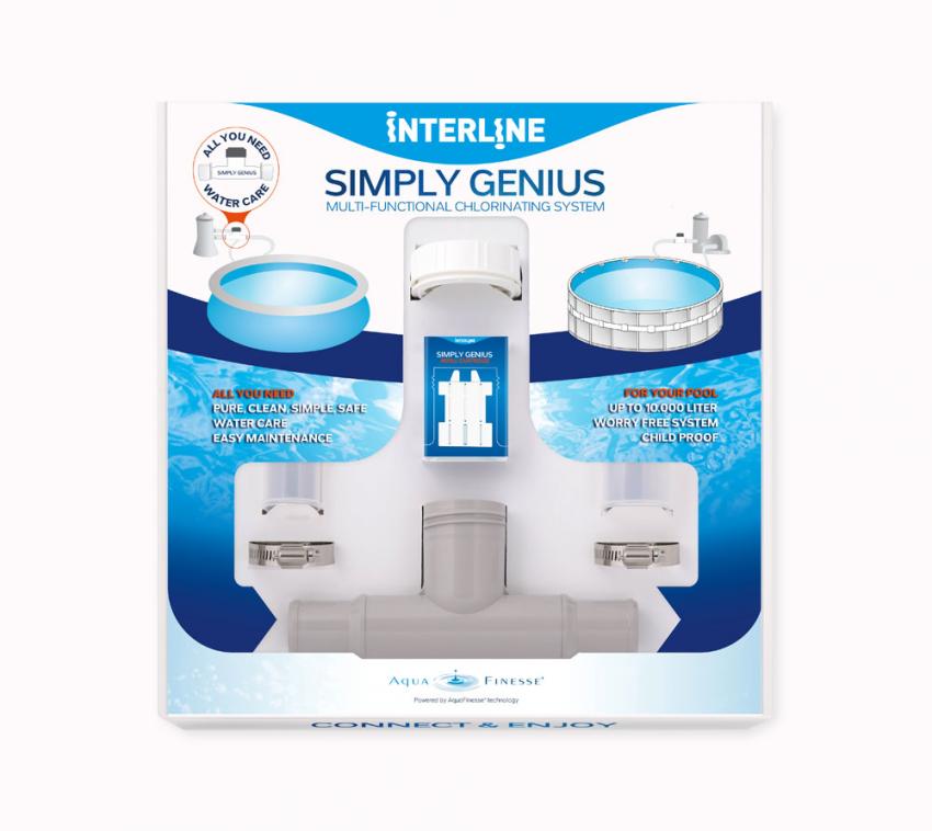 Interline Summer Reinigungsset Simply Genius Starter Chlor Set | Weiß | 