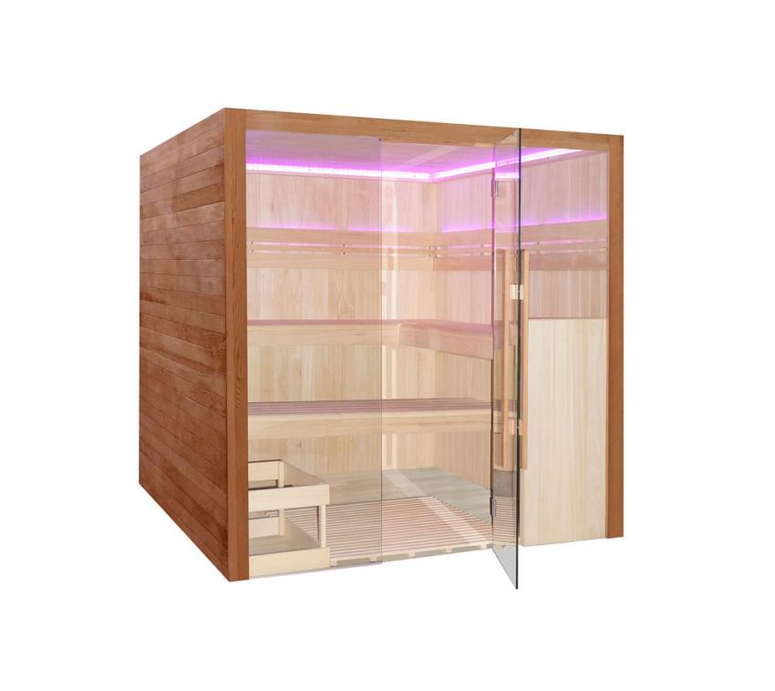 Interline Summer Sauna Royal Deluxe braun 201x208x206 cm 